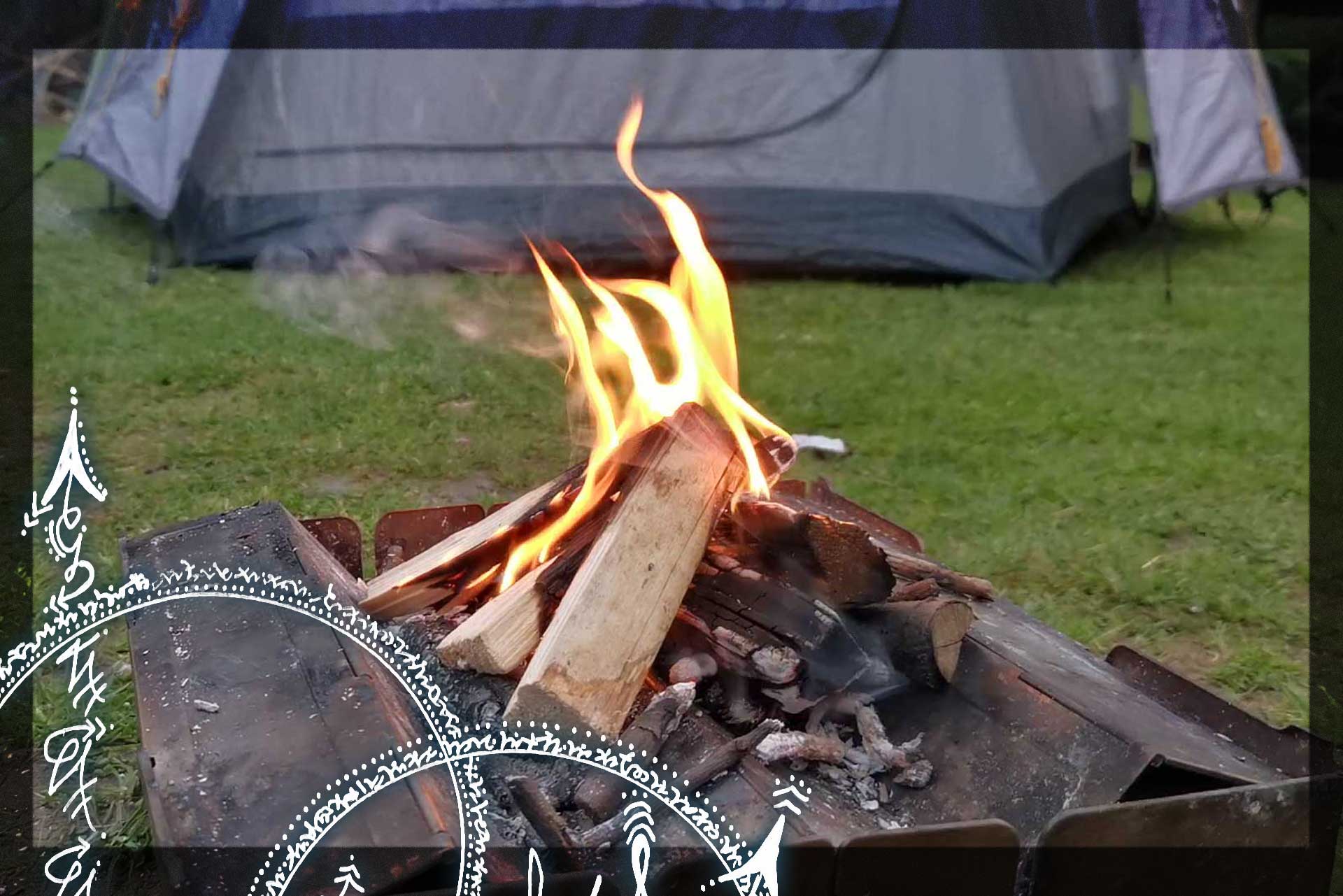 Wolf and Grizzly Portable Firepit