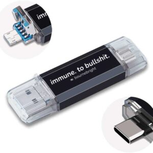 Survival USB with over 900 books about self sufficiency, survival and rugged living.