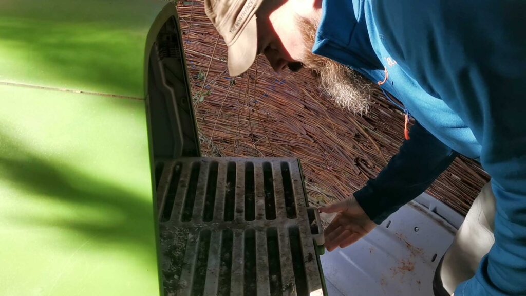 Cleaning the Eglu Go Up Coop