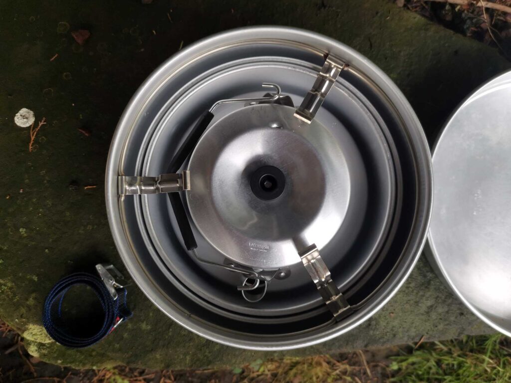 Trangia 25-2 UL packed away top down view