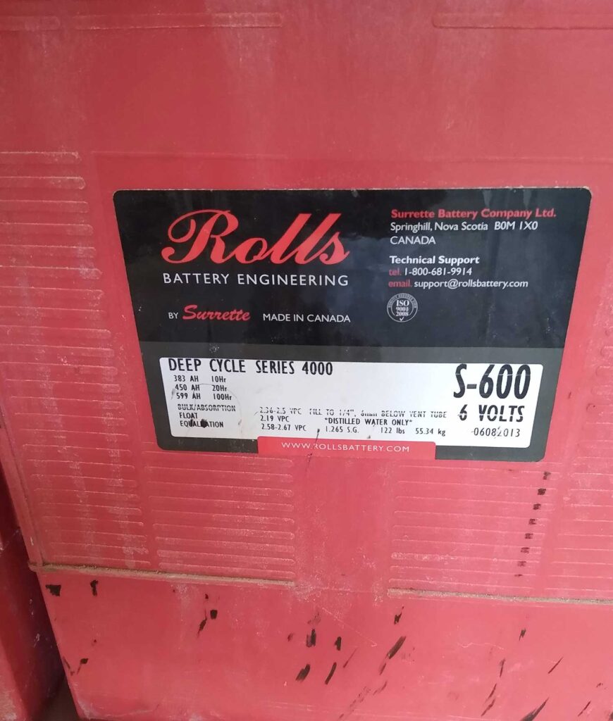Solar batteries rolls deep cycle
