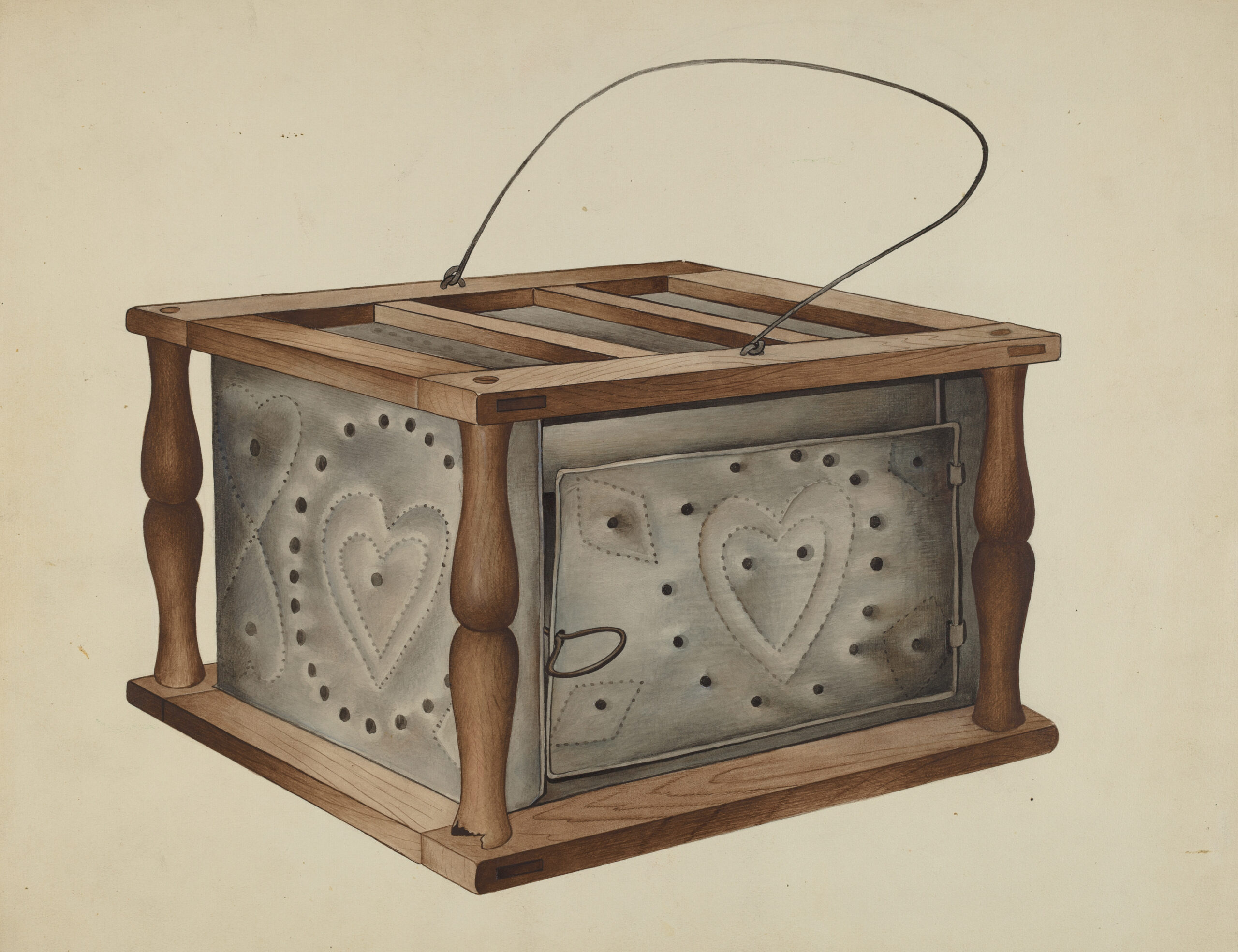 How our ancestors stayed warm without electricity by using an old foot warmer