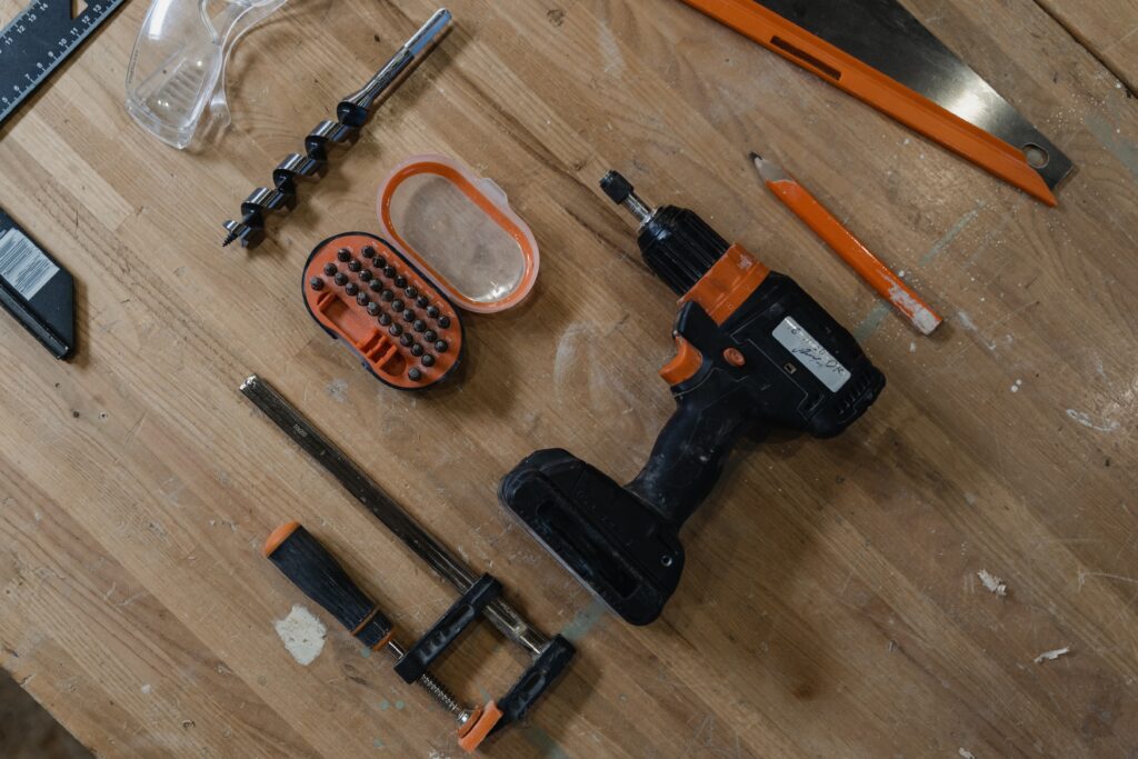 Tools for making a DIY solar generator.