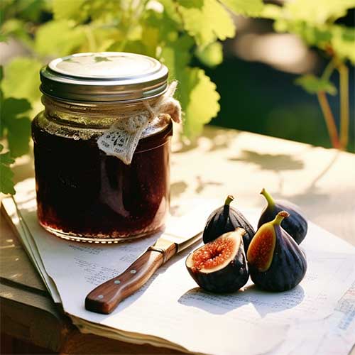 Jar of fig jam