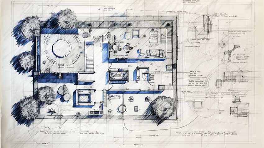 Plans assessing resources available for a self sufficient garden